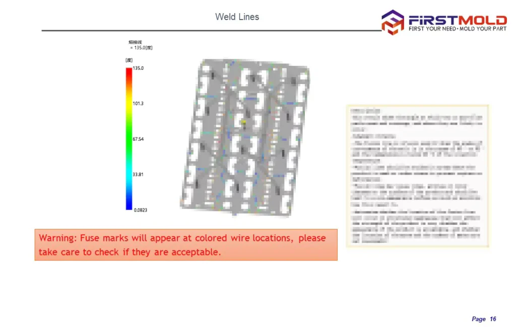 Líneas de soldadura en el análisis del flujo del molde