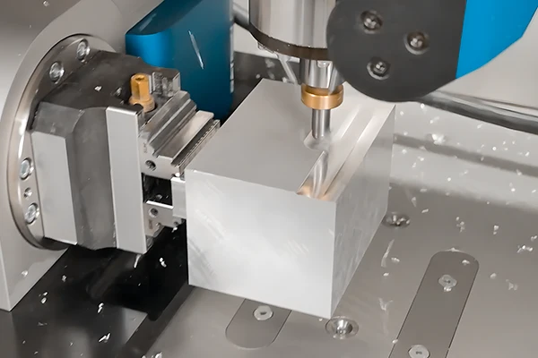 Proceso de mecanizado CNC de 4 ejes