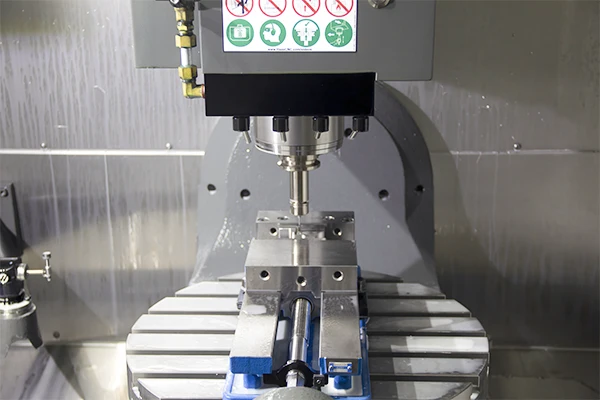 Mecanizado CNC de 5 ejes vista frontal