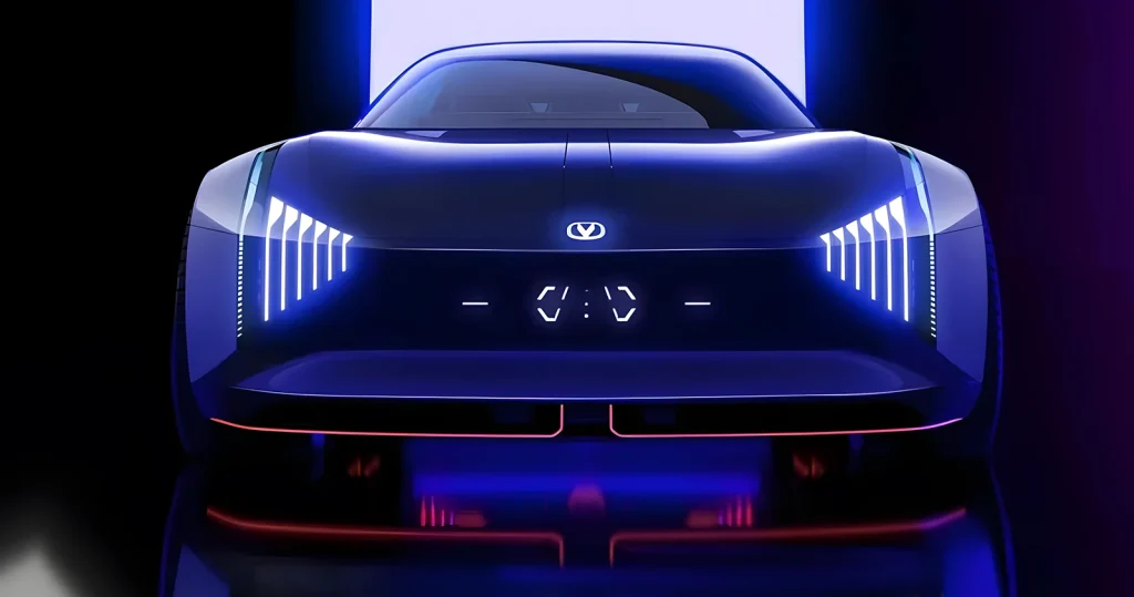 Diseño de los faros del Changan Viia