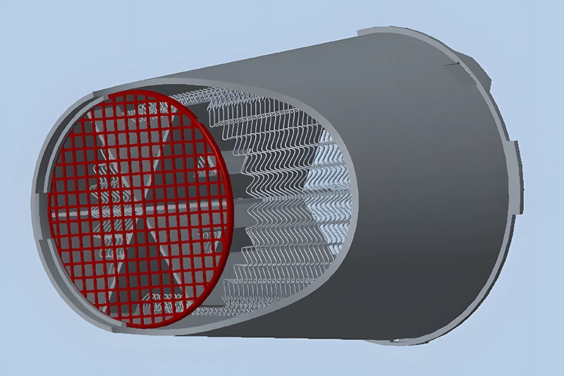 Diseñar una malla de hierro para la salida del conducto de aire