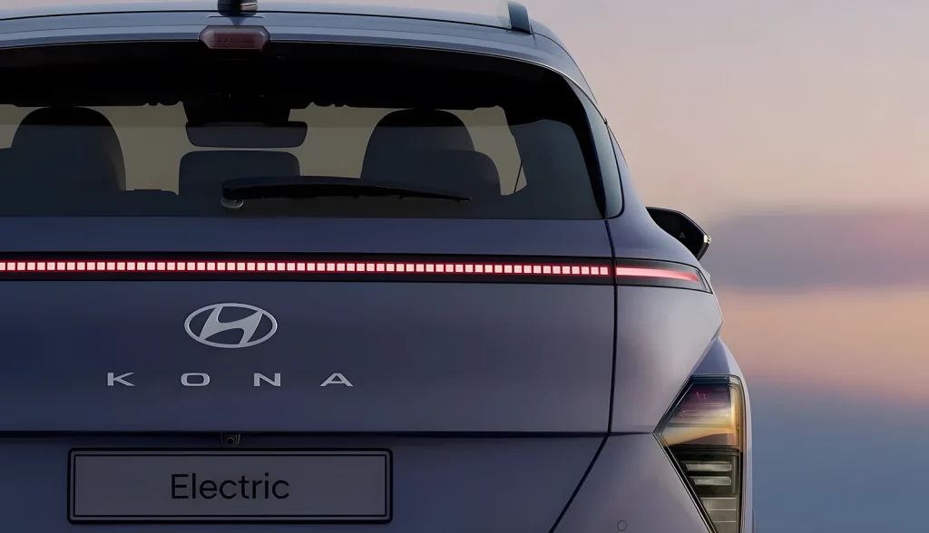 Diseño del faro del Hyundai Kona