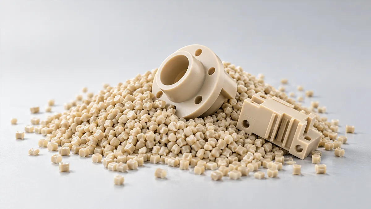 PEEK plastic and PEEK material part