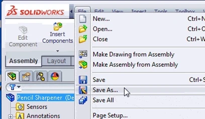 save iges file in solidworks