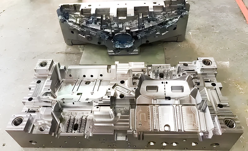 Gas-assisted injection mold processing