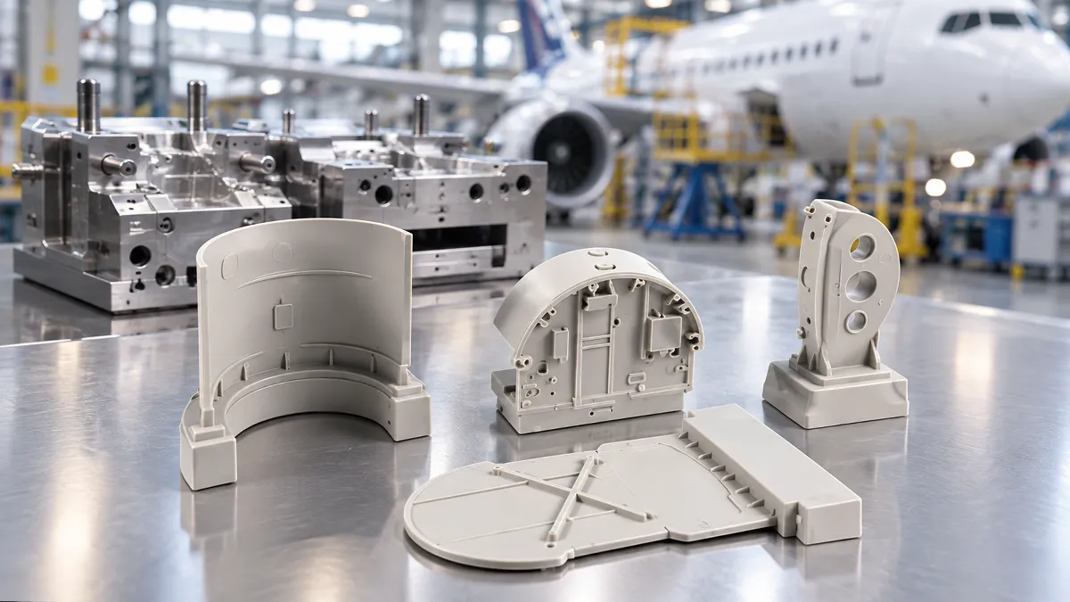 aerospace parts made by injection molding process