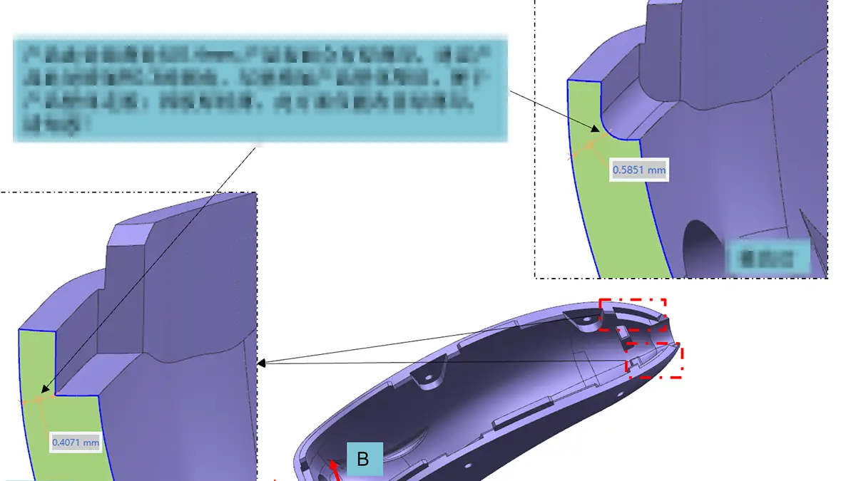 injection molding design with DFM