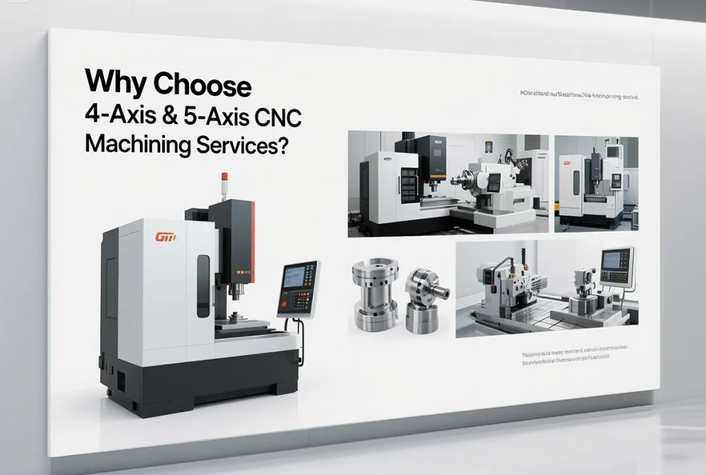 why choose 4 axis and 5 axis CNC machining service