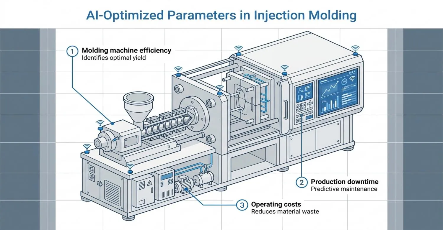 AI smart injection molding sensor parameter monitoring