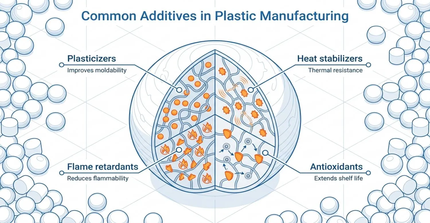 Common polymer additives function plastic manufacturing overview