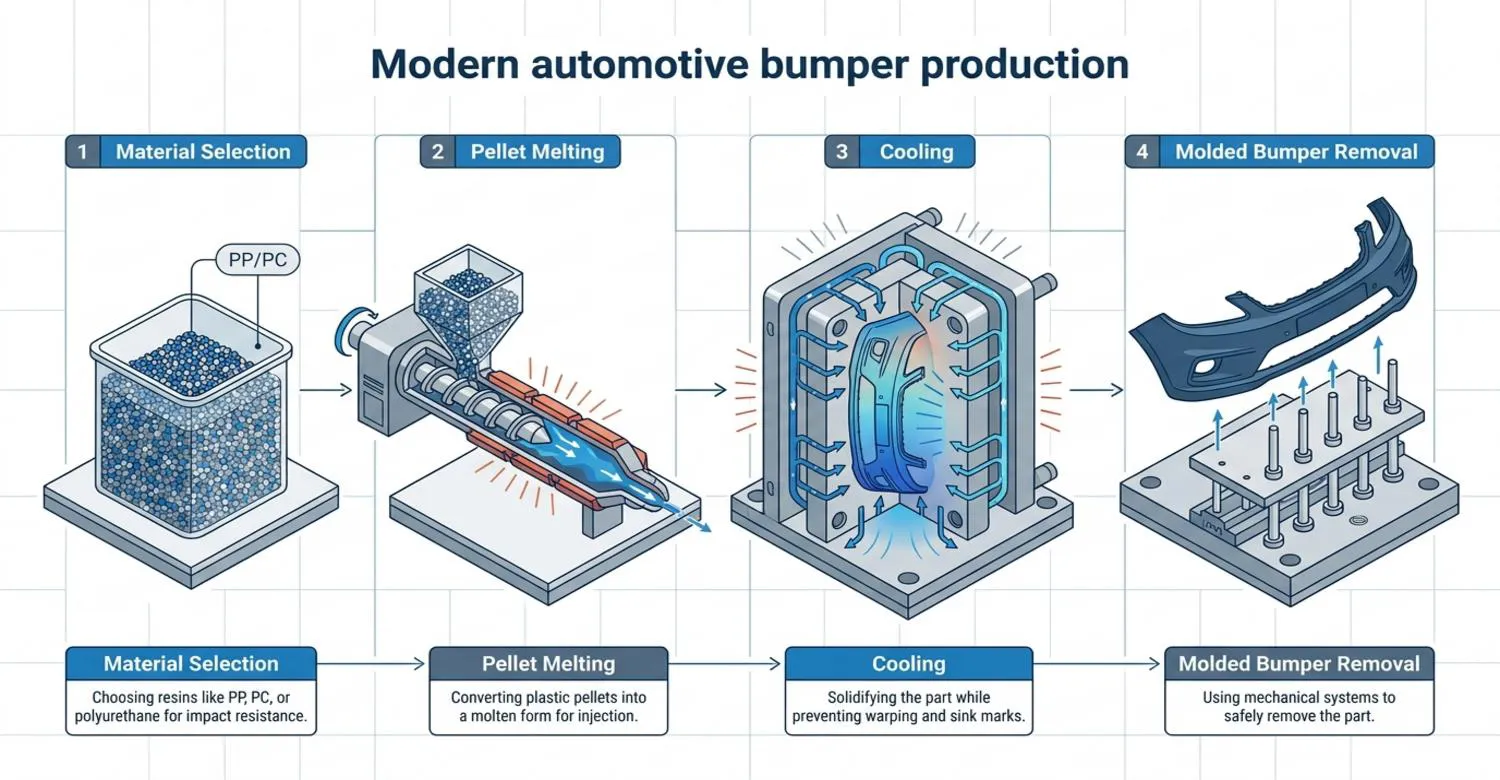 Manufacturing Process of Modern Automotive Bumpers