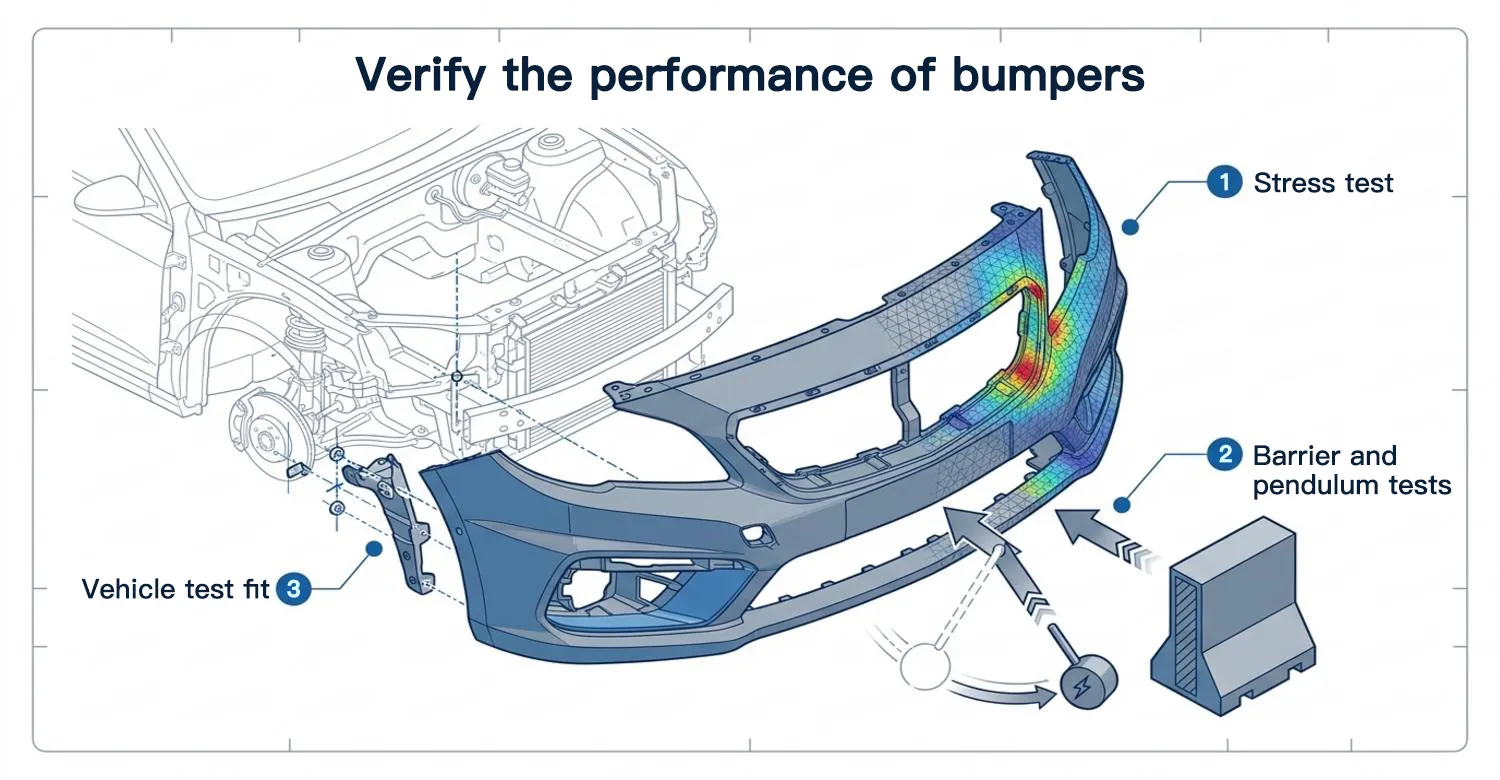 verify the performance of bumpers