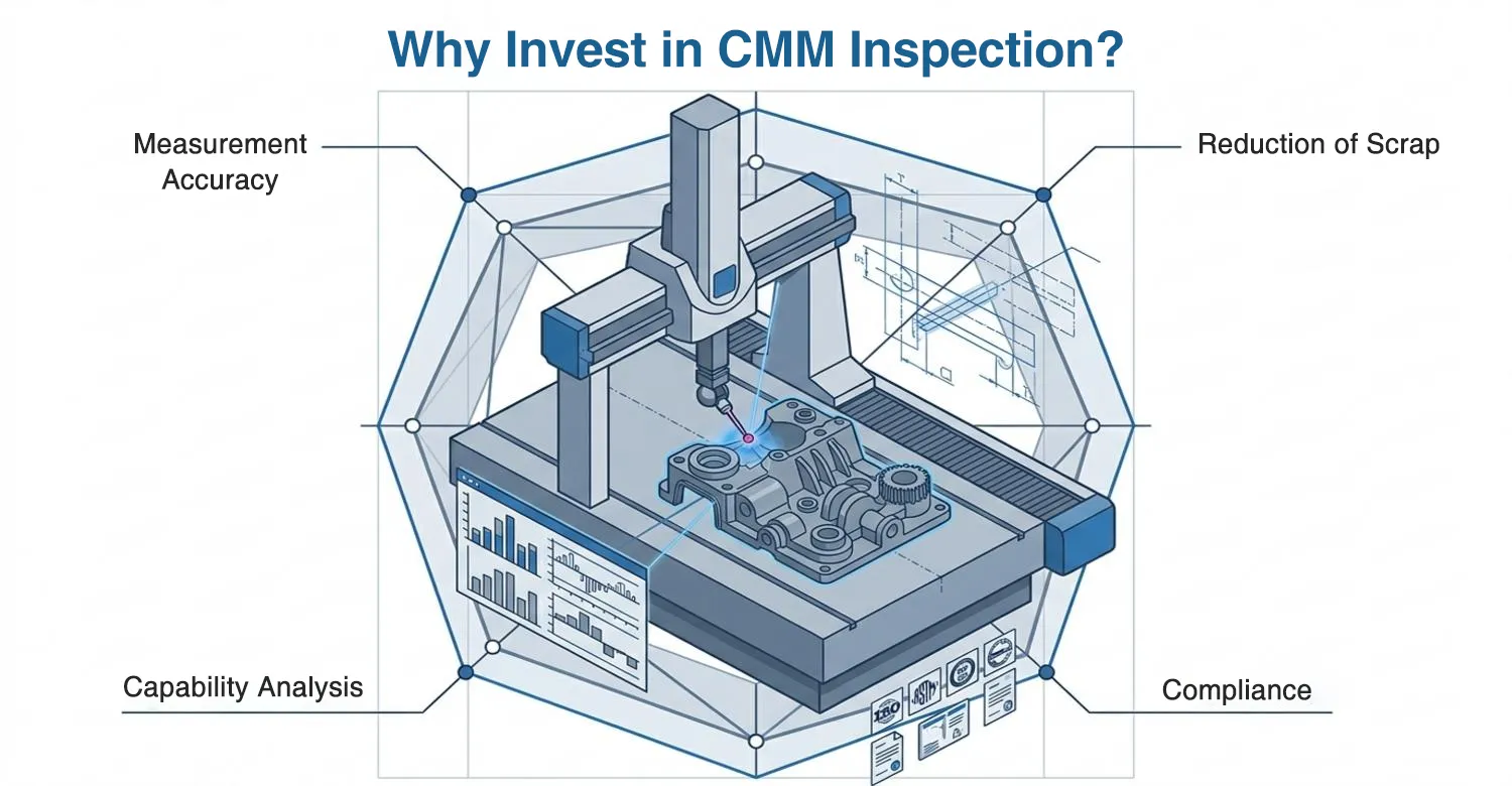 CMM inspection accuracy scrap reduction capability compliance overview