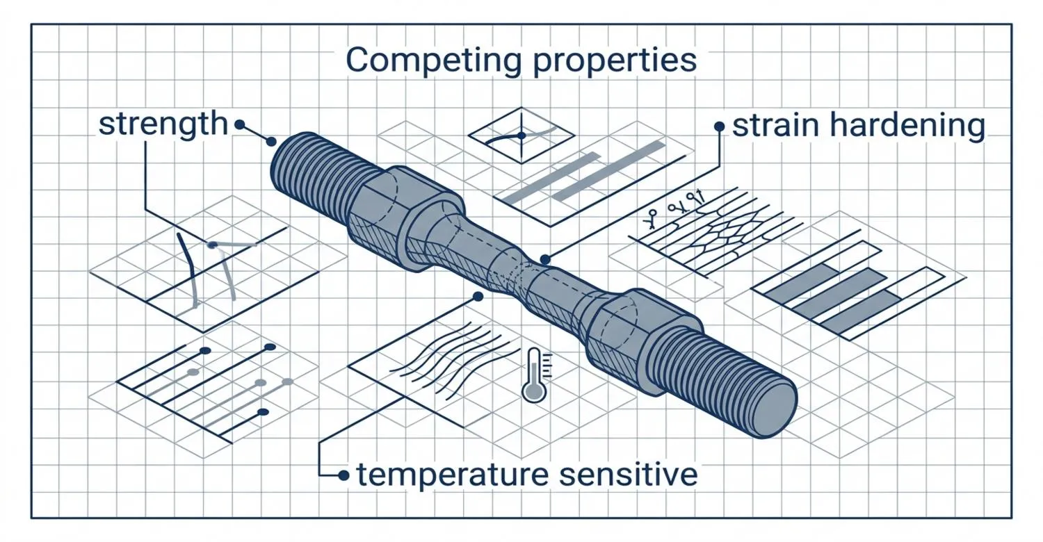 Bolt diagram strength ductility competing properties