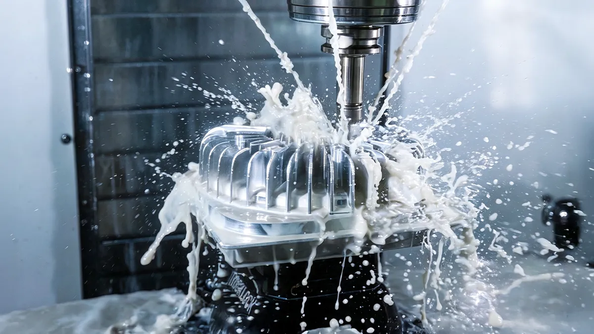 CNC milling process at first mold
