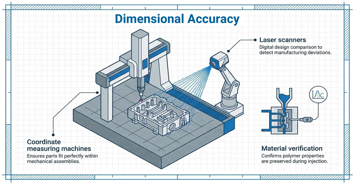 quality control inspection tools for high precision molded parts
