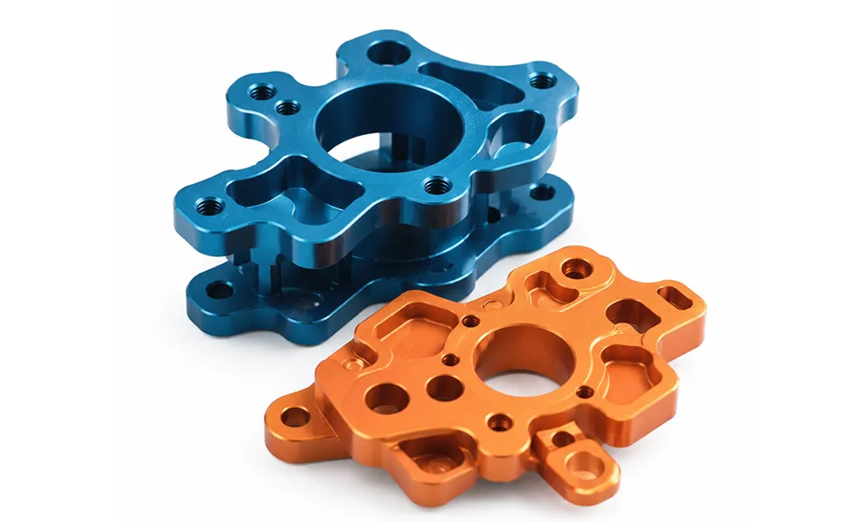 Anodized 7000 series aluminum components