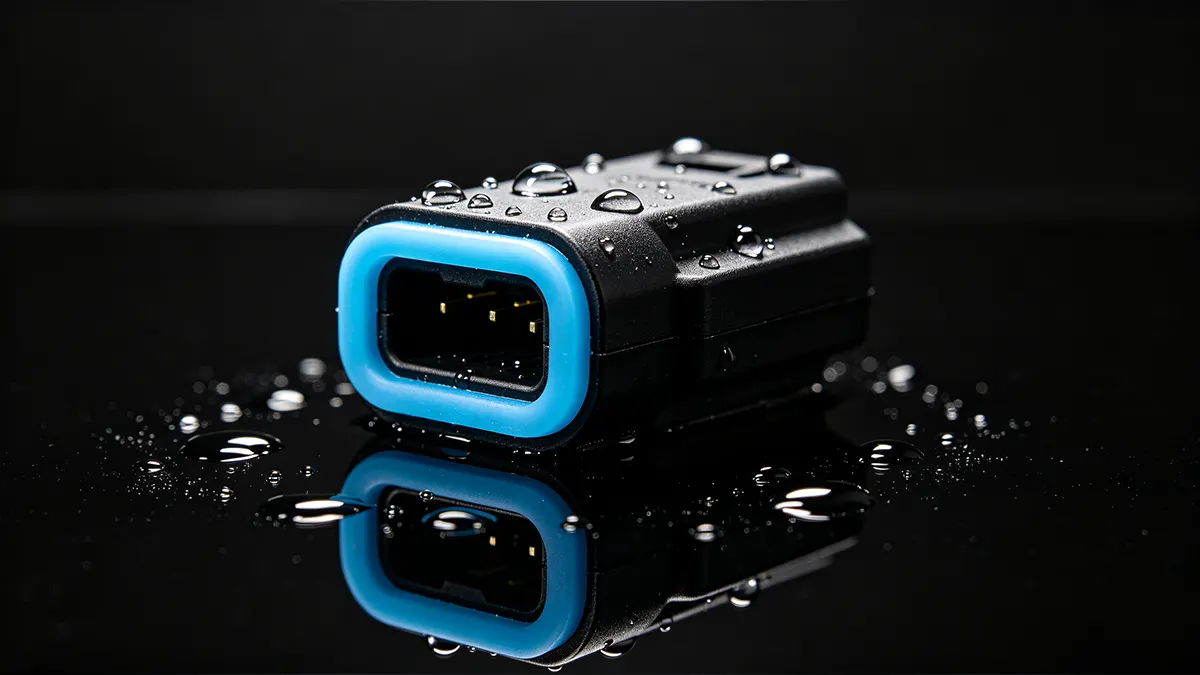 Custom plastic overmolded automotive sensor housing