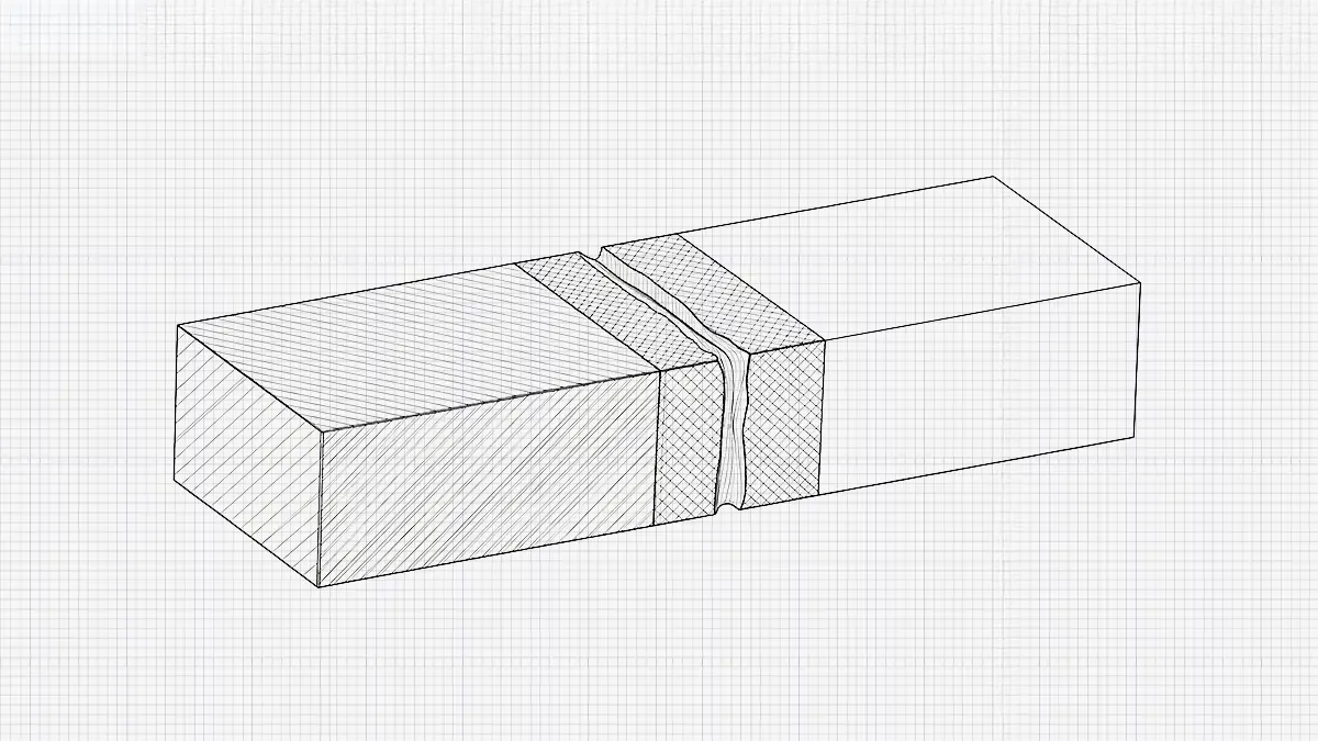 Esquema técnico que ilustra la discrepancia en el coeficiente de dilatación térmica (CTE) entre distintos materiales y la dilatación térmica