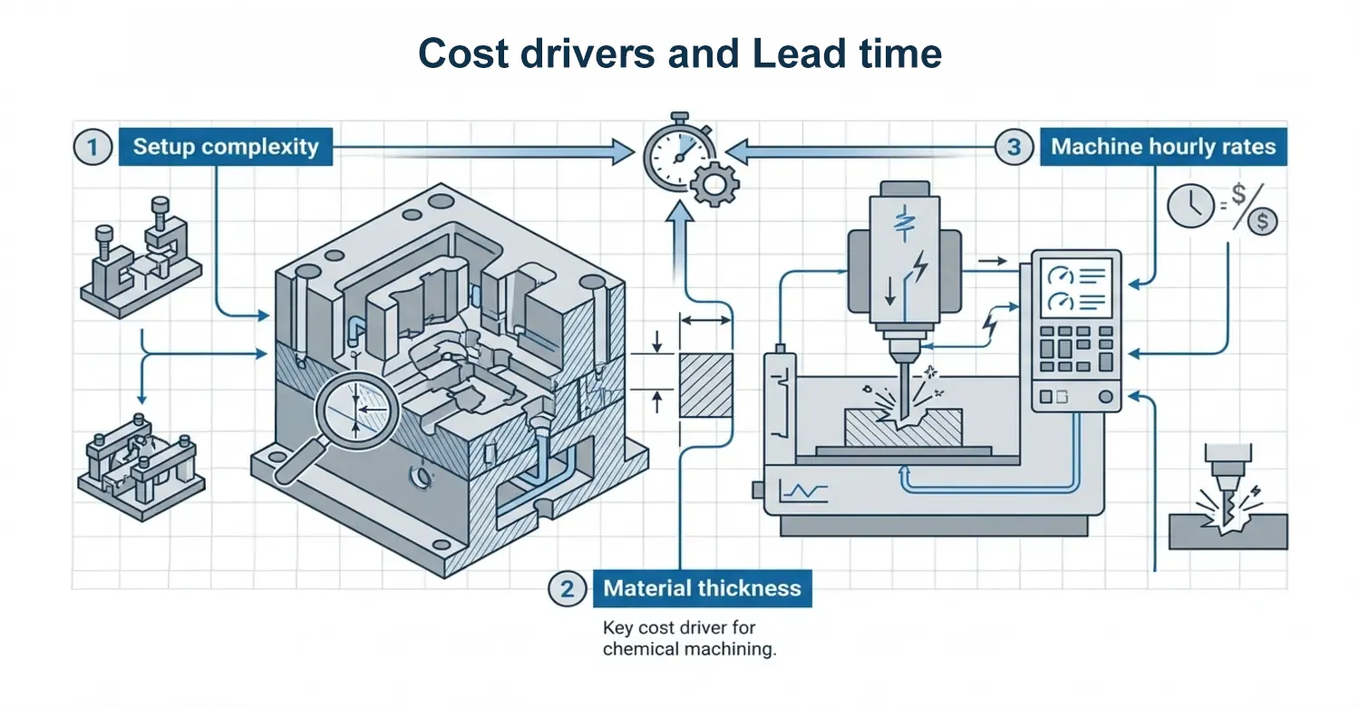 analyzing key cost drivers and lead time for machining families