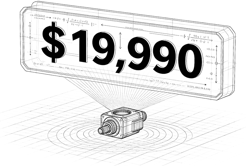 auto injection molding estimator line drawing