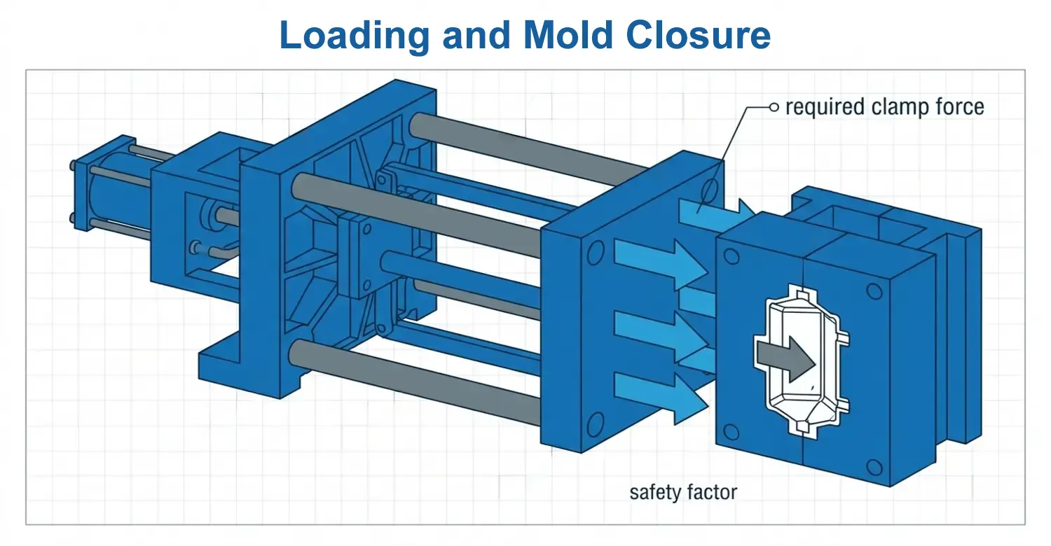 calculating required clamp force and safety factor for pcb encapsulation